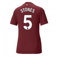 Camiseta Manchester City John Stones #5 Tercera Equipación para mujer 2024-25 manga corta